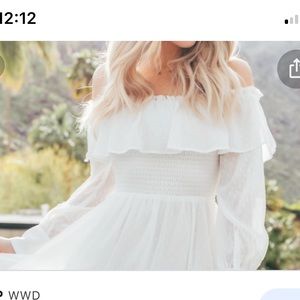 LANI THE LABEL WHITE DRESS